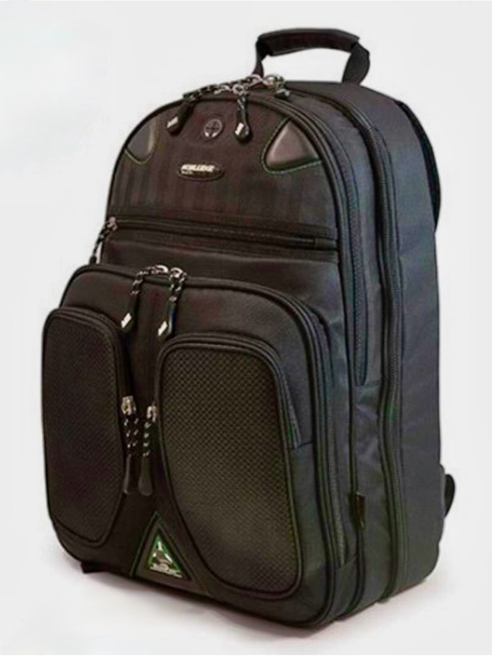 Black Men's Multi-Compartment Backpack - Professional Travel & Work Bag